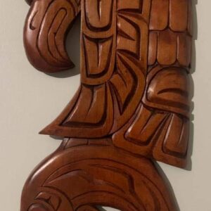 Eagle & Orca Wood Carving by Brent Wallace